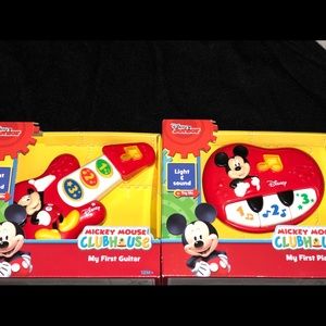 new Disney Mickey Mouse toys piano guitar🎄 GIFT